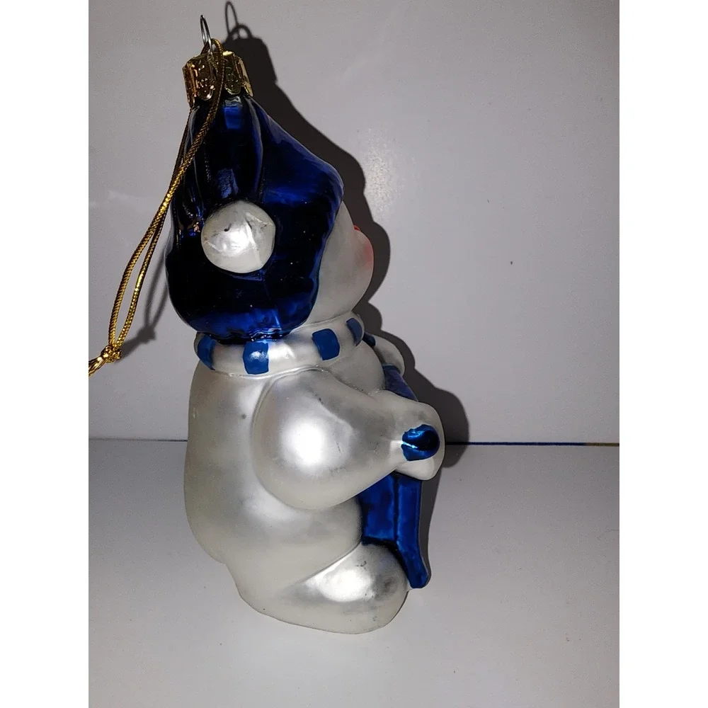 UK Snowman‎ Kentucky Glass Ornament Christmas
